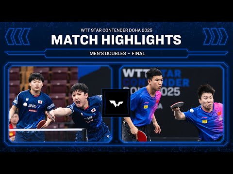 Harimoto/Matsushima vs Xu/Xiang | MD Final | WTT Star Contender Doha 2025