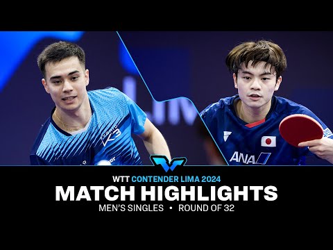 Yukiya Uda vs Kay Stumper | MS R32 | WTT Contender Lima 2024