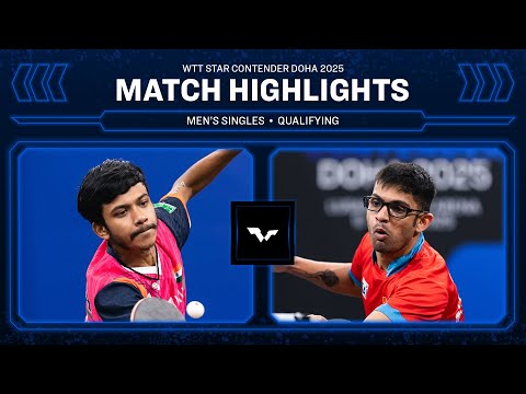 Anirban Ghosh vs Manush Shah | MS Qual | WTT Star Contender Doha 2025