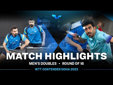 Nima Alamian/Noshad Alamiyan vs Navid Shams/Sajad Hosseini | MD R16 | WTT Contender Doha 2023