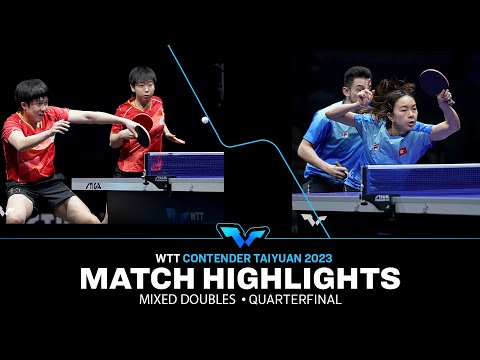 Wang Chuqin/Sun Yingsha vs Wong Chun Ting/Ng Wing Lam | XD QF | WTT Contender Taiyuan 2023