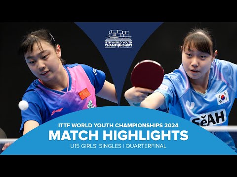 Hu Yi vs Choi Seoyeon | U15 GS-QF | ITTF World Youth Championships 2024