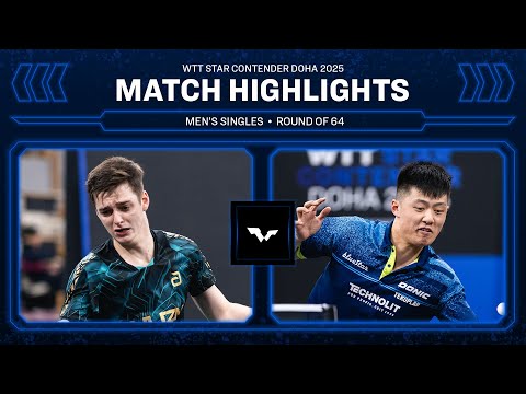 Thibault Poret Fanbo Meng | MS R64 | WTT Star Contender Doha 2025