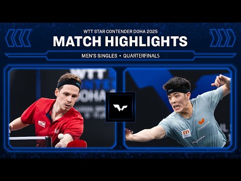 Jonathan Groth vs Dang Qiu | MS QF | WTT Star Contender Doha 2025