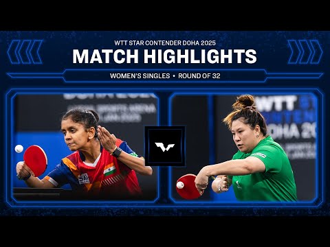 Sreeja Akula vs Jieni Shao | WS R32 | WTT Star Contender Doha 2025