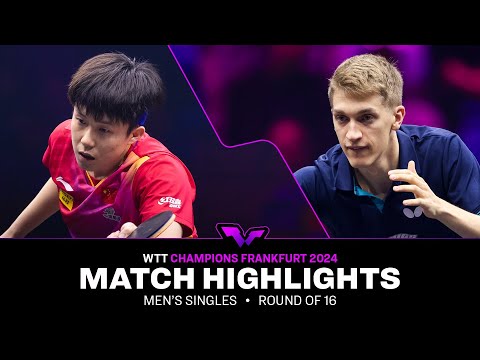 Wang Chuqin vs Anton Kallberg | MS R16 | WTT Champions Frankfurt 2024