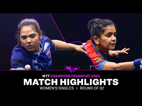 Adriana Diaz vs Sreeja Akula | WS R32 | WTT Champions Frankfurt 2024