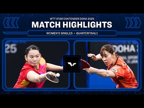 He Zhuojia vs Miyu Nagasaki | WS QF | WTT Star Contender Doha 2025