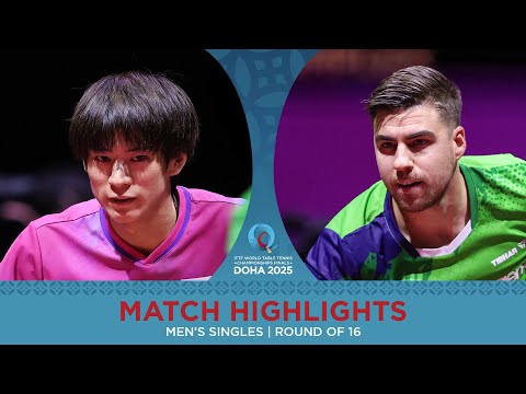 مسابقه پینگ پنگ شون‌سوکه توگامی در مقابل دارکو یورگیچ | قهرمانی جهان 2025