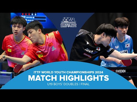 Wen/Huang vs Kim/Yoshiyama | U19 BD Final | ITTF World Youth Championships 2024