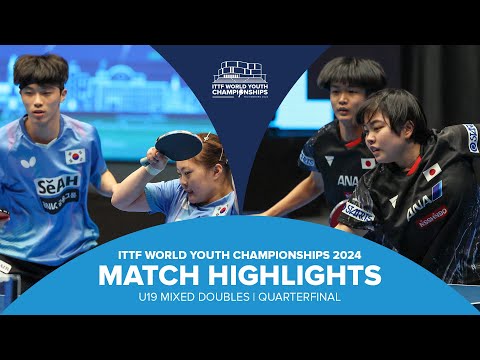 Kim/Yoo vs Sakai/Takamori | U19 XD-QF | ITTF World Youth Championships 2024