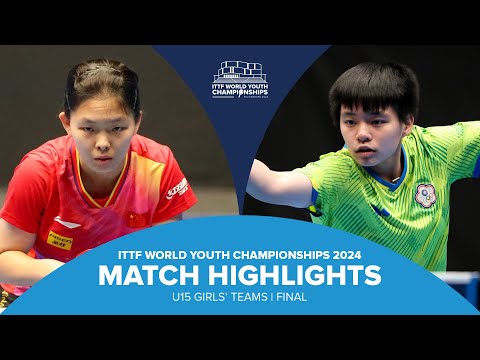 Yao Ruixuan vs Wu Ying-Syuan | U15 Teams Final | ITTF World Youth Championships 2024