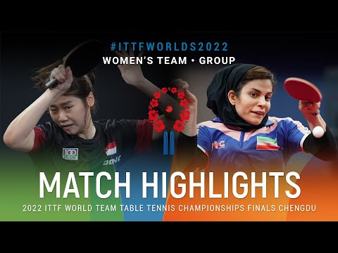 Highlights | Neda Shahsavari (IRI) vs Wong Xin Ru (SGP) | WT Grps | #ITTFWorlds2022
