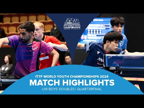 Bertelsmeier/Keshavarzi vs Kim/Yoshiyama | U19 BD-QF | ITTF World Youth Championships 2024