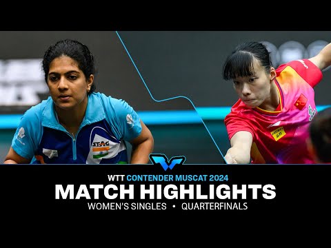 Swastika Ghosh vs Shi Xunyao | WS QF | WTT Contender Muscat 2024