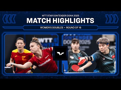 Diaconu/Xiao vs Doo/Su | WD R16 | WTT Star Contender Doha 2025