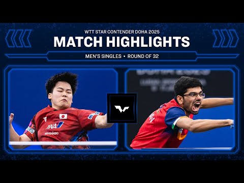Sora Matsushima vs Manav Thakkar | MS R32 | WTT Star Contender Doha 2025
