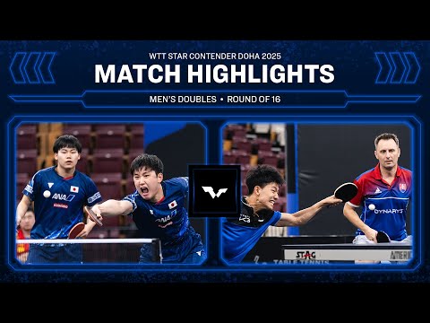 Harimoto/Matsushima vs Pistej/Kim | MD R16 | WTT Star Contender Doha 2025
