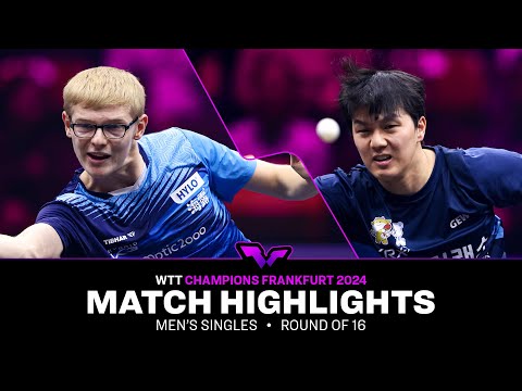 Felix Lebrun vs An Jaehyun | MS R16 | WTT Champions Frankfurt 2024