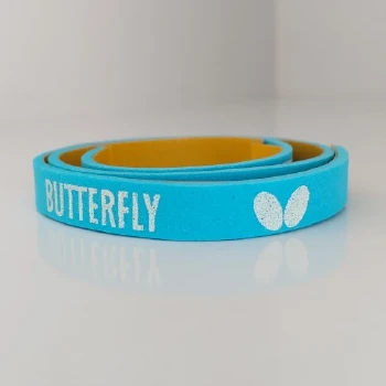 نوار دور راکت ضربه گیر فومی باترفلای رنگ آبی لوگو سفید