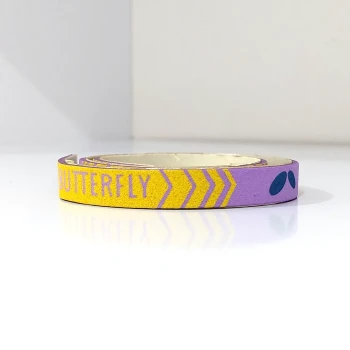 نوار دور راکت باترفلای فومی رنگ بنفش-زرد