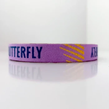 نوار دور راکت ضربه گیر فومی باترفلای رنگ بنفش لوگو سرمه ای