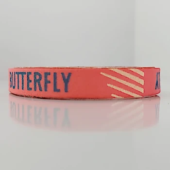 نوار دور راکت ضربه گیر فومی باترفلای رنگ گلبهی خط دار لیمویی