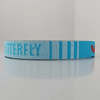 نوار دور راکت ضربه گیر فومی باترفلای رنگ آبی سفید