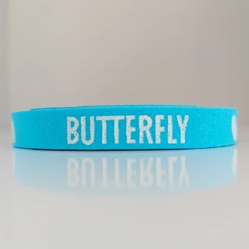 نوار دور راکت ضربه گیر فومی باترفلای رنگ آبی لوگو سفید