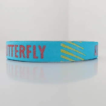 نوار دور راکت ضربه گیر فومی باترفلای رنگ آبی لوگو قرمز