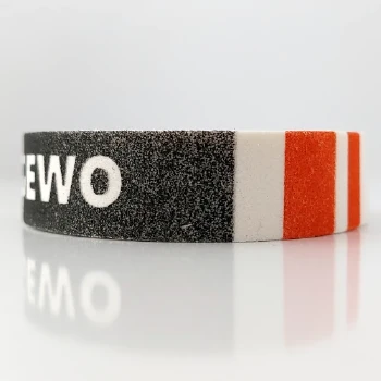 نوار دور راکت ضربه گیر فومی جوو طرح مشکی خط نارنجی