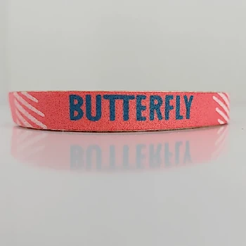 نوار دور راکت ضربه گیر فومی باترفلای رنگ گلبهی خط دار سفید