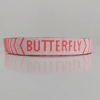 نوار دور راکت ضربه گیر فومی باترفلای رنگ گلبهی فلشی سفید