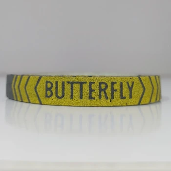 نوار دور راکت فومی باترفلای رنگ ذغالی-زرد فلشی