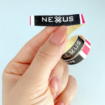 نوار دور راکت ضربه گیر فومی جوو نکسوس رنگ مشکی خط دار سفید-قرمز