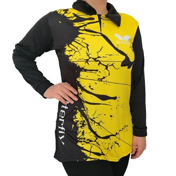 تونیک زنانه طرح باترفلای مشکی زرد